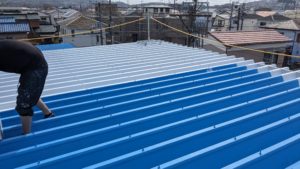 平塚市の工場屋根遮熱塗装の工程