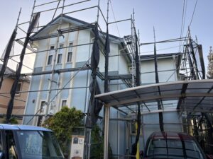 綾瀬市T様邸 外構・小屋塗装工事および次現場準備
