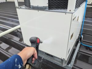室外機遮熱塗装